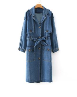 Denim Long Coat